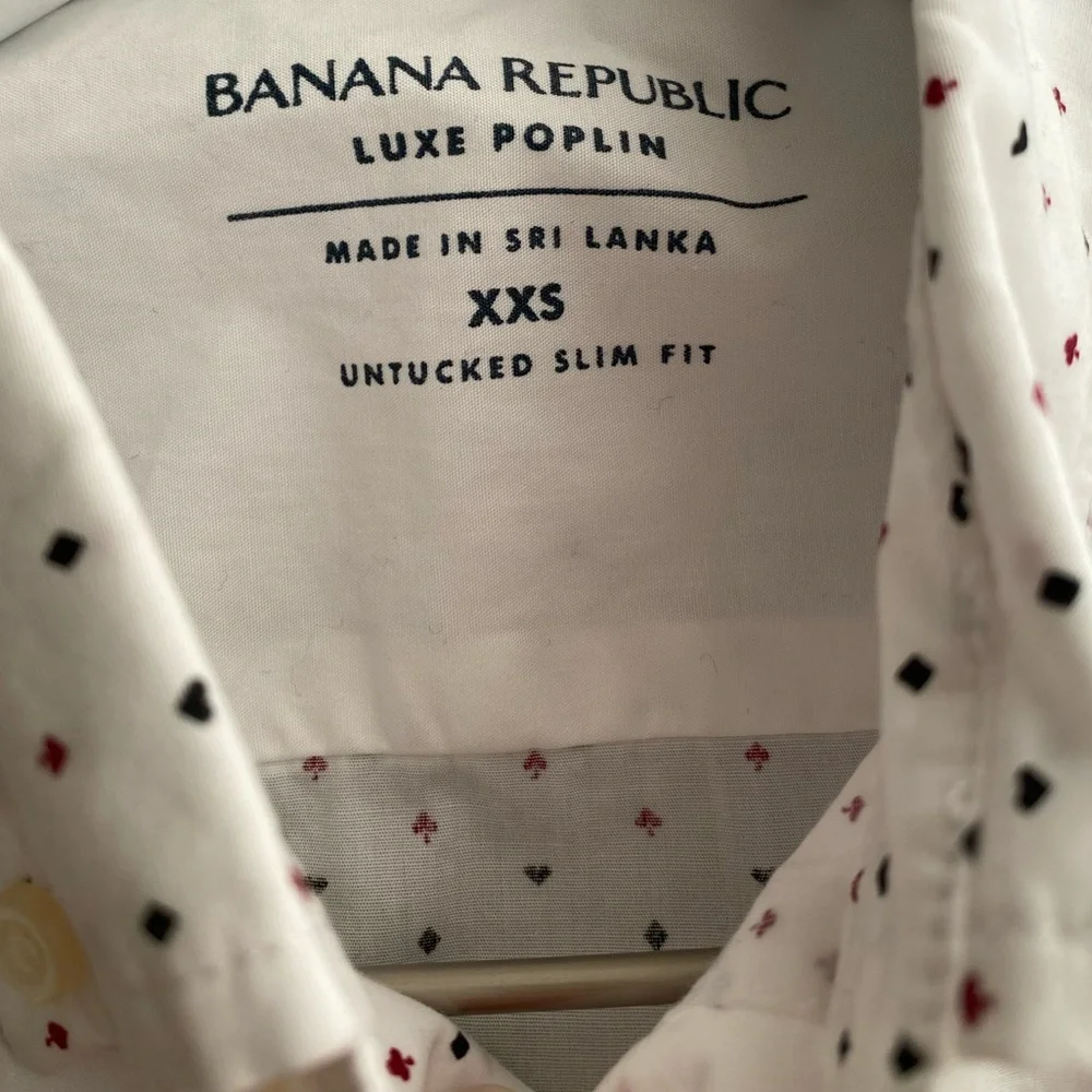 Banana Republic Luxe Poplin Shirt (Size XXS)